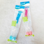 แปรงล้างขวดนม และจุกนม Natur หัวฟองน้ำ ขนไนล่อน