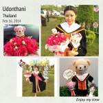 ตุ๊กตาถักรับปริญญา ม.รามคำแหง ขนาด 5 นิ้ว