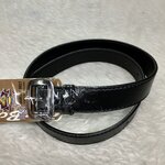 เข็มขัดนักเรียนประถมชาย หัวเหล็กสีดำ