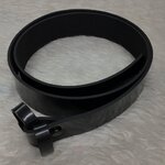 สายเข็มขัดนักเรียน สีดำ หนังแก้ว