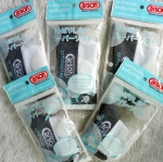 ถุงเท้านักเรียนคาร์สัน รุ่น Anti-Bacteria แบบหนา สีขาวพื้นเทา