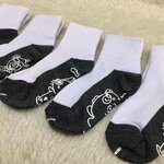 ถุงเท้านักเรียนพื้นดำ-กันลื่น( แพค5คู่ )