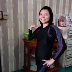 ชุดว่ายน้ำคนอ้วน หรือคุณแม่หลังคลอด แขนยาว+ขาสามส่วน