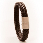 กำไลข้อมือลิเวอร์พูล ที่ระลึกลิเวอร์พูล สายหนังสีน้ำตาลของแท้