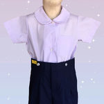 กางเกงอนุบาล มีซิปสีน้ำเงินเข้ม (ตราเขลางค์เมืองเด็ก)