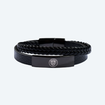 กำไลข้อมือแมนเชสเตอร์ ซิตี้หนัง Leather Crest Bracelet ของแท้