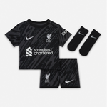 เสื้อผู้รักษาประตูเด็กเล็กลิเวอร์พูล 2024 2025 ทีมเหย้า Nike Infants 24/25 Black Goalkeeper ของแท้