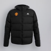 เสื้อแจ็คเก็ตแมนเชสเตอร์ ยูไนเต็ด Essentials Midweight Down Hooded สีดำของแท้