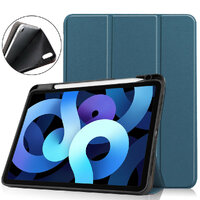 Smart Slim เคส iPad Air6 11 2024 วางปากกาชาร์จในถาดได้ สีเขียว