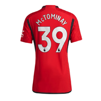 เสื้อแมนเชสเตอร์ ยูไนเต็ด 2023 2024 ทีมเหย้ารุ่นเวอร์ชั่นนักเตะ Home Authentic ติดชื่อเบอร์ McTominay 39 ของแท้