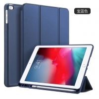 OSOM [งานแท้] เคส iPad 9.7 2017/2018 Air 1/2 มีรางใส่ปากกา สีน้ำเงิน