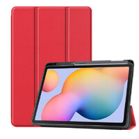 ✏️ พร้อมส่งด่วน เคส Samsung Galaxy Tab S7 11 นิ้ว T870/875 มีรางใส่ปากกา สีแดง