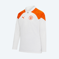 เสื้อเทรนนิ่งแมนเชสเตอร์ ซิตี้ Training 1/4 Zip สีขาวส้มของแท้