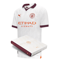 เสื้อแมนเชสเตอร์ ซิตี้ 2023 2024 ทีมเยือน Away Authentic เวอร์ชั่นนักเตะ บรรจุกล่องของขวัญของแท้