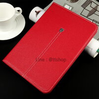 Luxury Real Leather Case Samsung Galaxy Tab A 10.1 2016 สีแดง