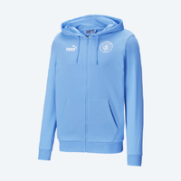 เสื้อฮู้ดแมนเชสเตอร์ ซิตี้ FtblCulture Zip Up Hoodie สีฟ้าของแท้