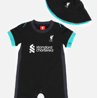 เสื้อเด็กลิเวอร์พูล Baby 24/25 Away Romper Suit Set ของแท้
