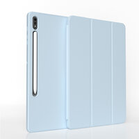 Samrt case มีรางใส่ปากกา เคส ฝาพับ Samsung Galaxy Tab S10 FE PLUS 13.1 สีฟ้า