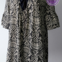 T97:2nd hand top เสื้อแฟชั่นลายกราฟฟิควินเทจ โทนสีน้ำตาล