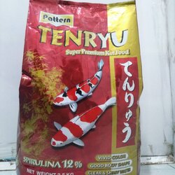 อาหารปลาเทนริว ขนาดเม็ด 2mm. สูตรซุปเปอร์พรีเมี่ยม 2.5kg โปรตีน 40%