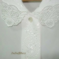 ขายแล้วค่ะ T35:Vintage top เสื้อวินเทจสีขาวปักลายสวยม๊าก...มาก❤