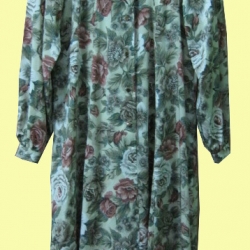 ขายแล้วค่ะ D37:Vintage dress เดรสวินเทจผ้าไหมลายดอกไม้วินเทจ❤