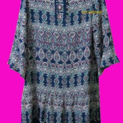 ขายแล้วค่ะ D21:Vintage dress เดรสวินเทจแขนกระดิ่งทรงตรงลายกราฟฟิค❤