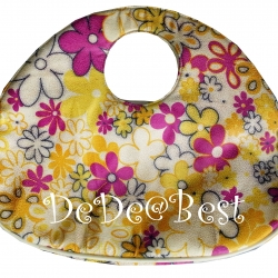 B10:2nd hand bag กระเป๋าทรงกลมมนลายดอกไม้หวานสดใส