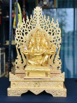 แท่นมกร 12 นิ้ว (ปิดทอง)