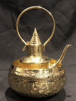 ชุดกรวดน้ำทองเหลือง 6 นิ้ว