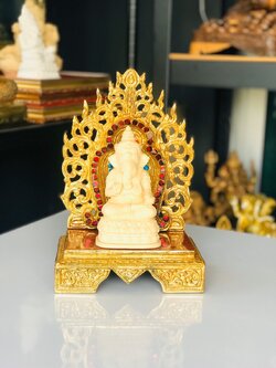 แท่นใบโพธิ์ 4 นิ้ว (งานกระจก)