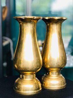 แจกันทองเหลือง 8 นิ้ว