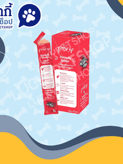 Pramy พรามี่ ขนมแมวเลีย สูตรบำรุงสุขภาพ รสแซลมอนและทูน่า 14g.*30ซอง