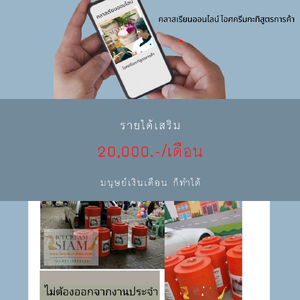 อาชีพเสริม รายได้เสริมจากการขายไอติมกะทิ