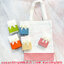 ของชำร่วยงานแต่ง ถุงผ้าฝ้ายก้นกระสอบ 9*12 นิ้ว คาดริบบิ้น (SU) สั่งซื้อขั้นต่ำ 100 ชิ้น ใส่ถุงพลาสติกแก้ว 28.- /ถุงผ้า 33.-