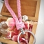 ของชำร่วยงานแต่งงาน ห่วงพวงกุญแจพันหนังพียูถัก (N) สั่งซื้อขั้นต่ำ 100 ชิ้น ใส่ถุงพลาสติกแก้ว 12.-