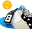 รองเท้าผ้าใบผ้าเด็ก รองเท้าผ้าใบเด็กผู้ชาย B.boy ดาวธงอเมริกา สีฟ้าเทาดำ Size 21-32