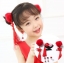 เซ็ตกิ๊ฟติดผมและเครื่องประดับเด็ก สีแดง อาหมวยน่ารักๆ
