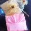 PROMOTION! ของรับไหว้ ผ้าแพร จับจีบใส่ถุงผ้าโปร่ง ชุดละ 120.-/ จับจีบ ใส่ถุงผ้าติดโบว์ 130.-