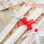 ของชำร่วยงานแต่ง พัดไม้ฉลุ ผูกโบว์ ติดดอกสา ชิ้นละ 25.-