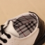 รองเท้าคัทชูเด็กผูกเชือกหนังแก้วสีขาวดำฉลุลาย สไตล์อังกฤษ Size 21-37