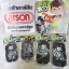 ถุงเท้านักเรียน Carson สีขาว พื้นดำ ลาย Ben10