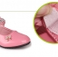 รองเท้าคัชชูเด็กหญิง หนังแก้วสีชมพู สายเพชร สวยหรู Size 21-37