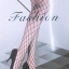 ถุงน่องตาข่ายเต็มตัว สีขาว/ดำ Free size