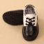 รองเท้าคัทชูเด็กผูกเชือกหนังแก้วสีขาวดำฉลุลาย สไตล์อังกฤษ Size 21-37