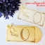 ของชำร่วยงานแต่ง ซองใส่ธนบัตร วงรีเล็ก (ใส่แบงค์ 10.-/20.-/50.-) พร้อมพิมพ์ พร้อมโบว์ 16.-/ คาดริบบบิ้นรอบซอง 18.-