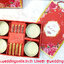 ของรับไหว้ ชุดชามตะเกียบญี่ปุ่น เซ็ทใหญ่ 4 เซ็ทในกล่องสีแดง ลายกุหลาบ (SDU) 200.- /คาดริบบิ้น 220.-